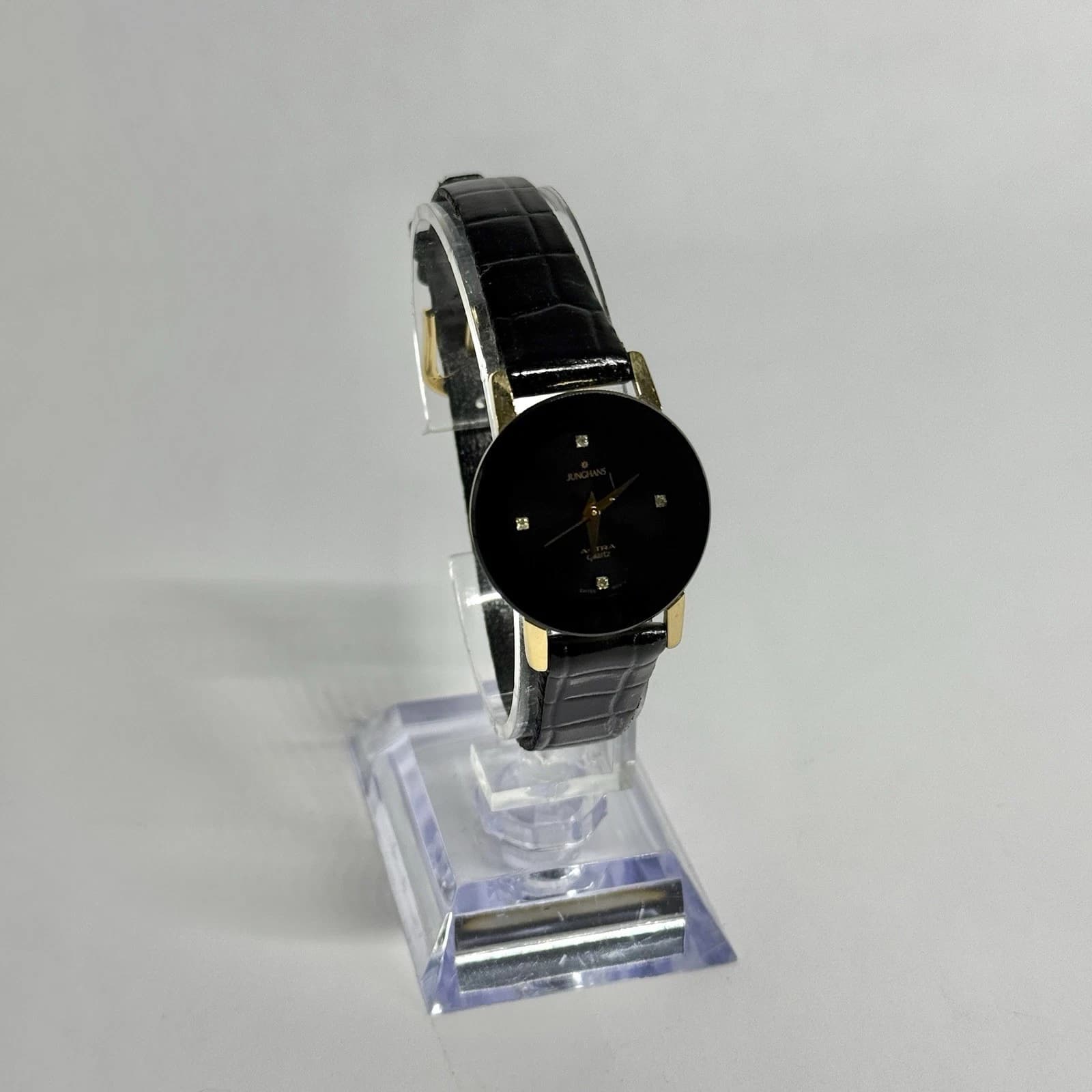 JUNGHANS J0-YE5424 Analog Quartz Gold Tone Women Vintage Watch W483 *WORKING