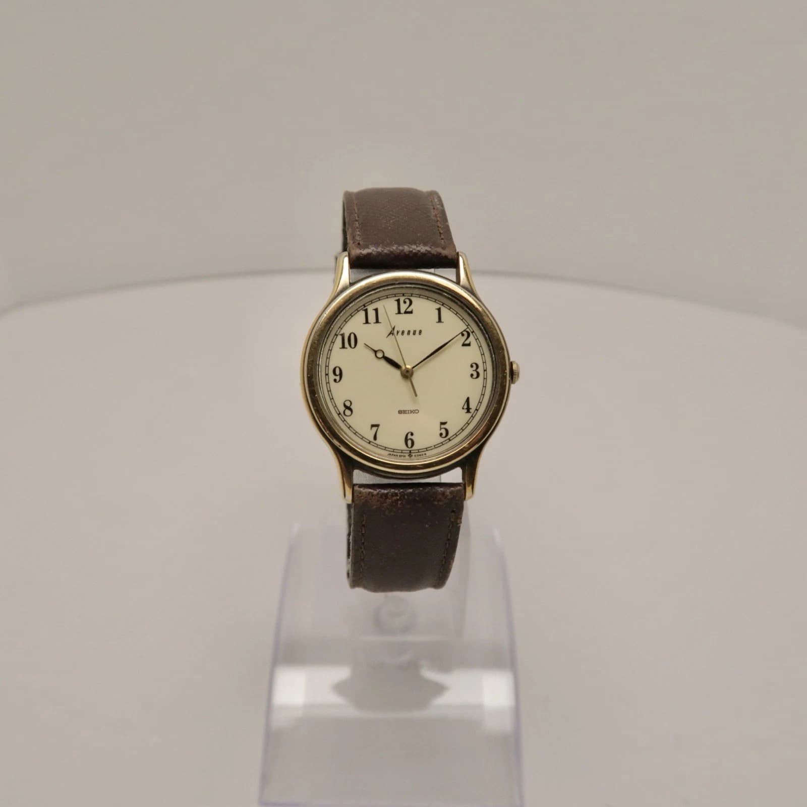 SEIKO 5P31-6C10 Gold Tone Analog Quartz Men Vintage Watch W126 *WORKING