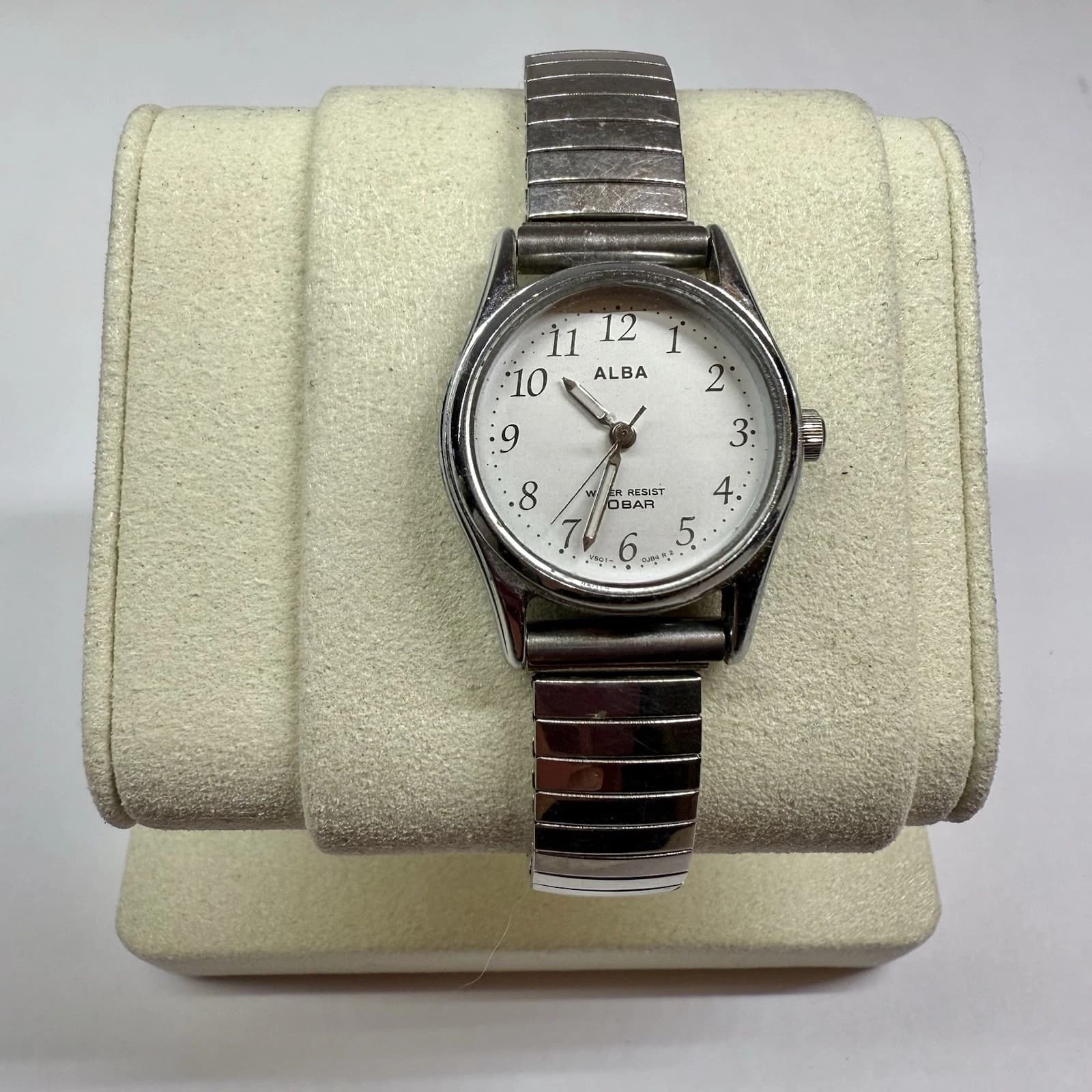 SEIKO ALBA V501-0CH0 Analog Quartz Women Vintage Watch W112 *WORKING