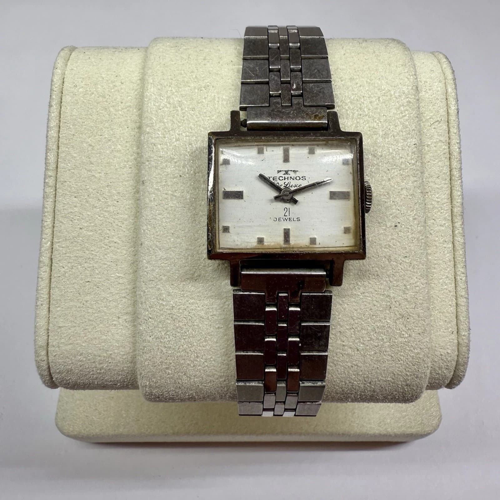 SEIKO Technos De Luxe 21 Jewels Men Manual Wind Vintage Watch W114 *WORKING