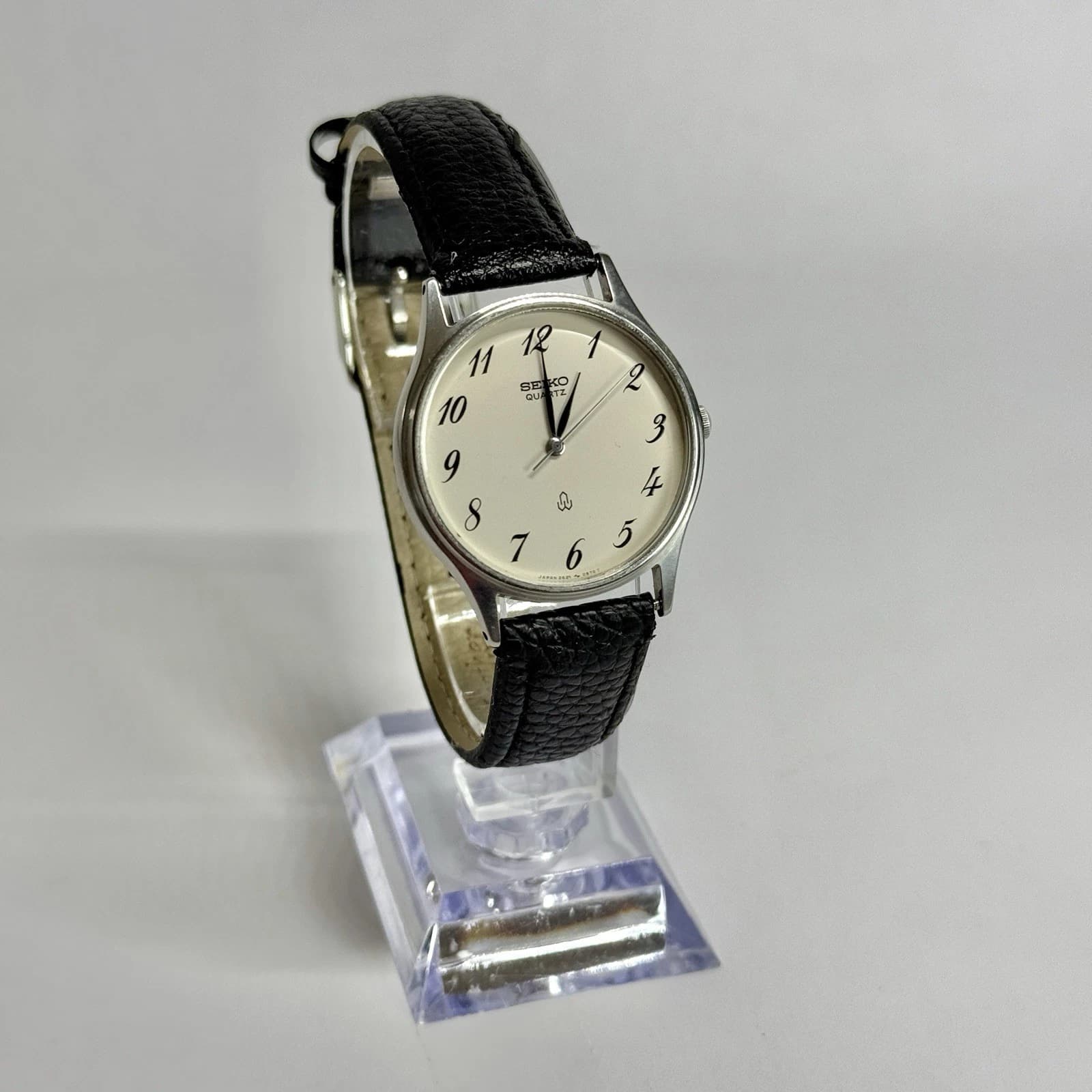SEIKO Chariot 2621-0160 Silver Tone Quartz Men Vintage Watch W457 *WORKING