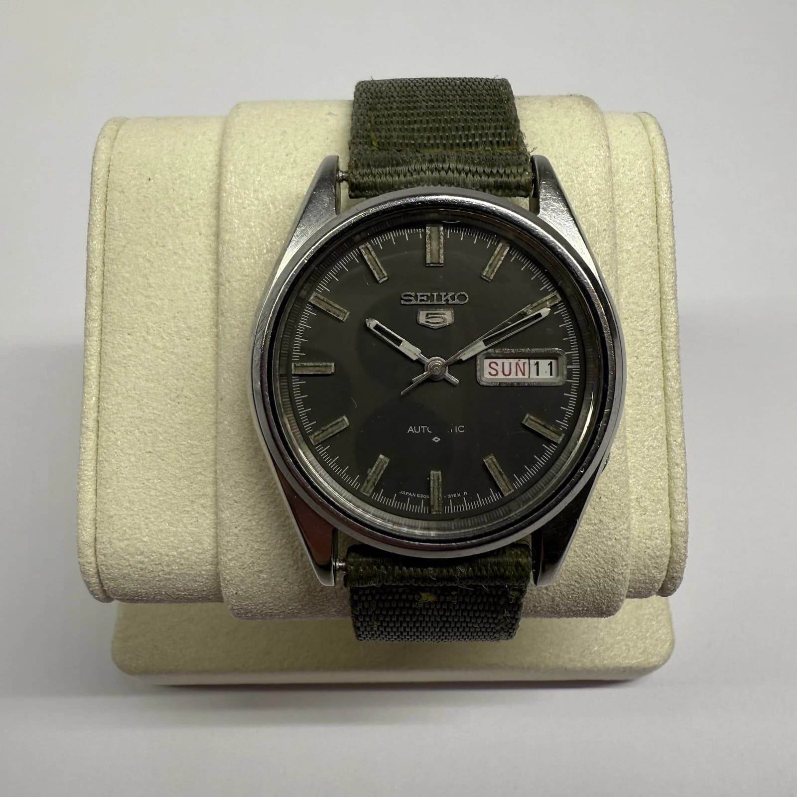 SEIKO 5 Automatic 6309-8800 Self Winding Day/Date Men Vintage Watch W78 *WORKING