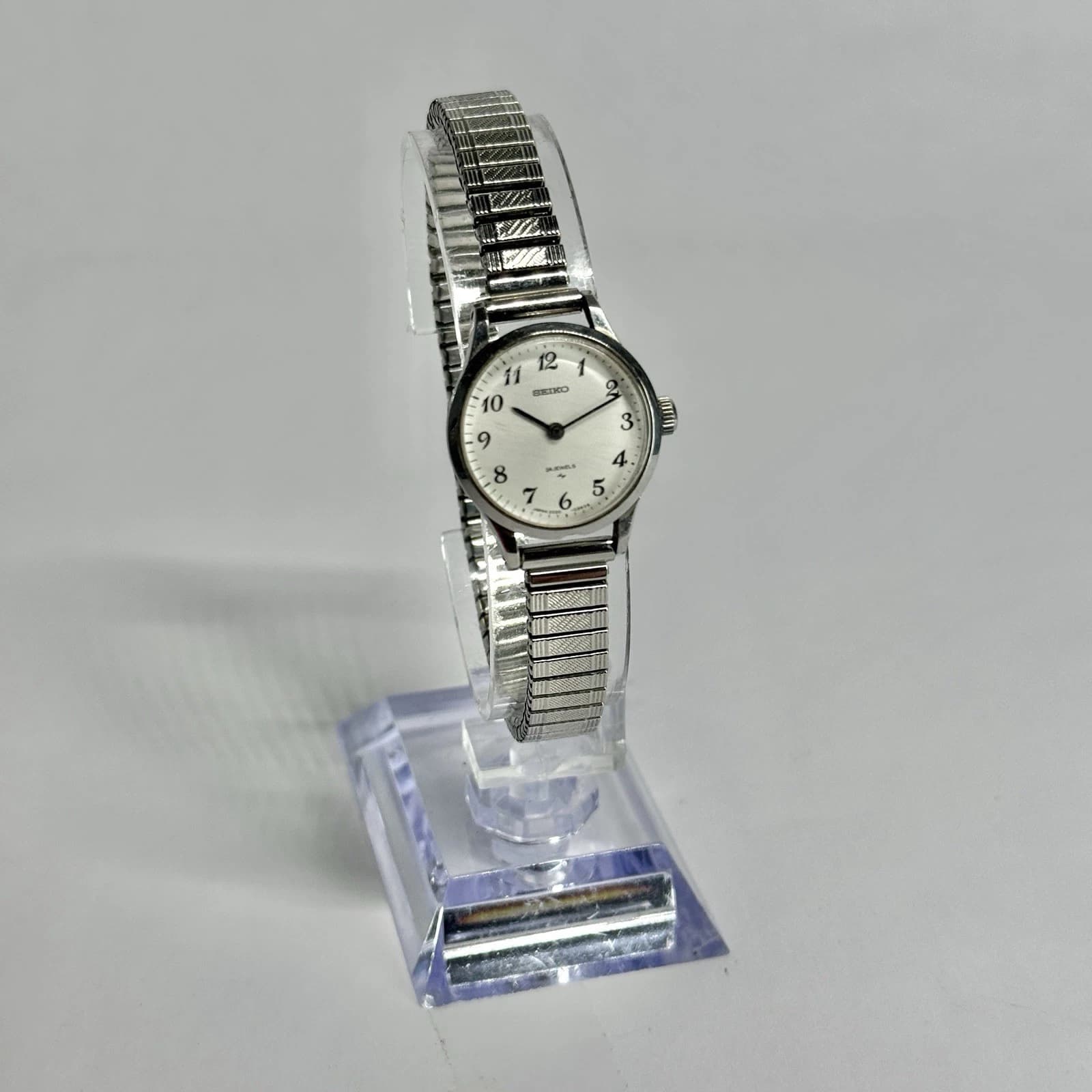SEIKO 2220-0020 24J Manual Wind Analog Women Vintage Watch W643 *WORKING