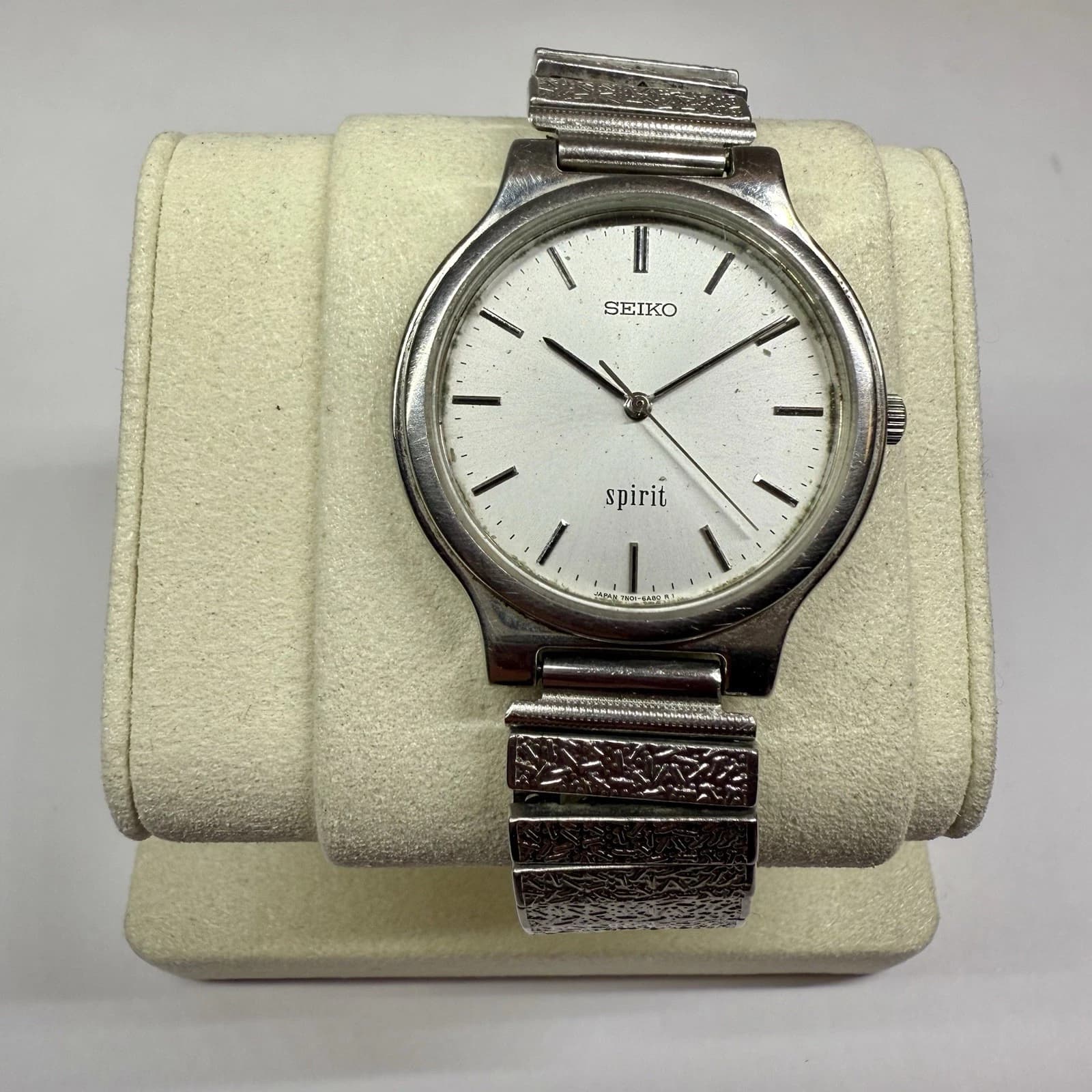 SEIKO Spirit 7N01-6A70 Antimagnetic Quartz Vintage Men Watch W121 *WORKING