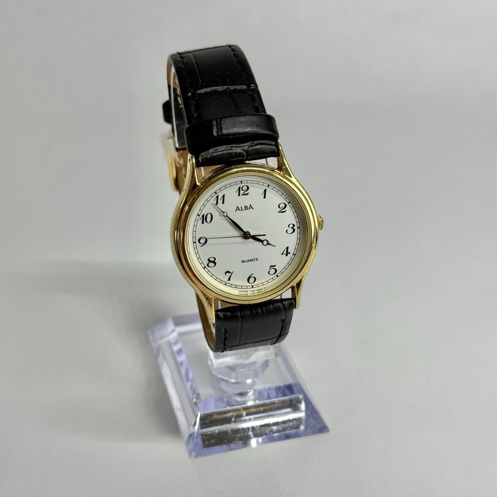 SEIKO Alba Y136-6A10 Gold Tone Quartz Men Vintage Watch W462 *WORKING