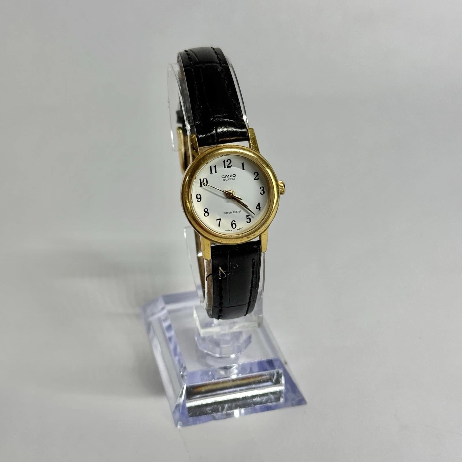 CASIO LTP-1095 Analog Quartz Gold Tone Women Vintage Watch W476 *WORKING