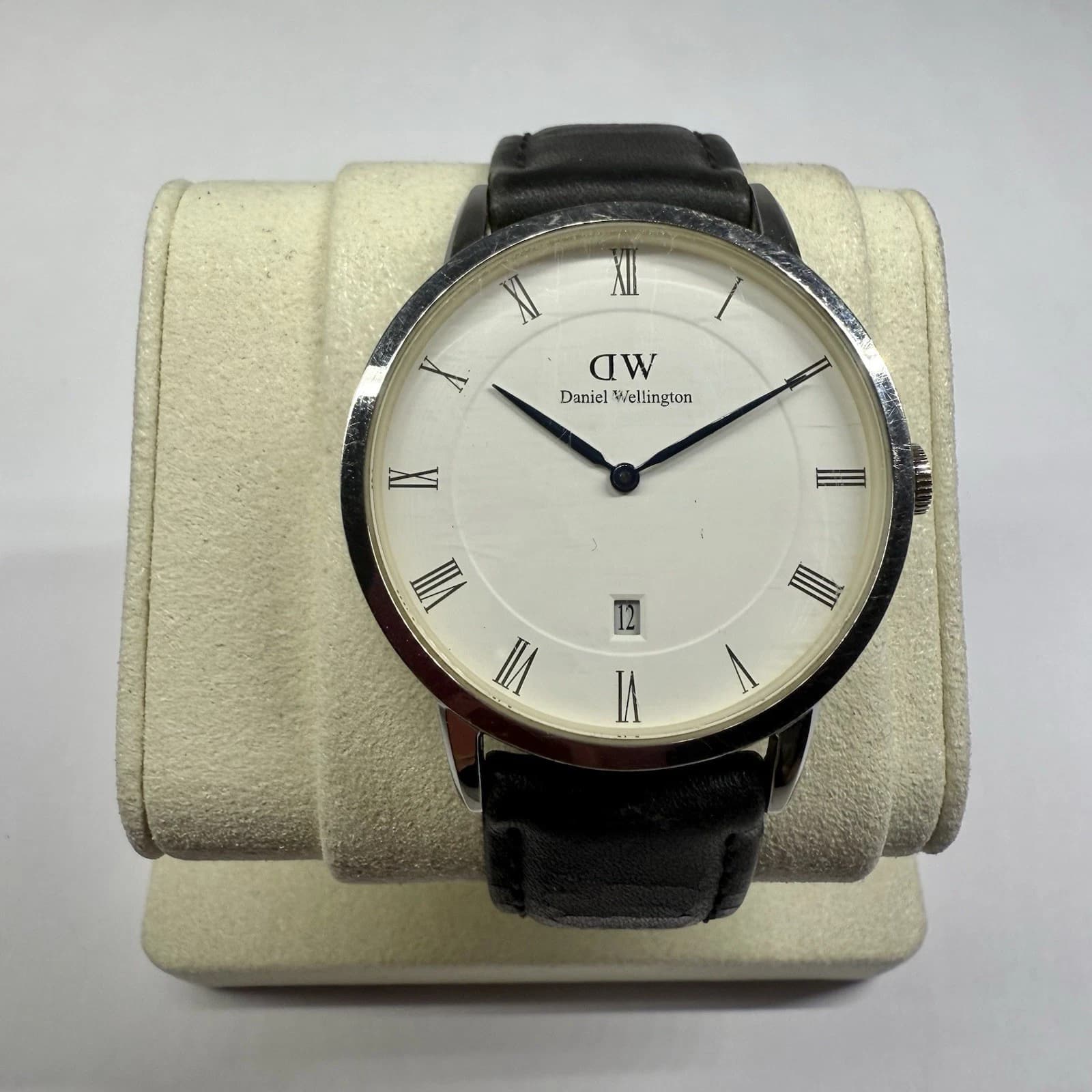 DANIEL WELLINGTON Dapper Analog Quartz Men Vintage Watch W102 *WORKING