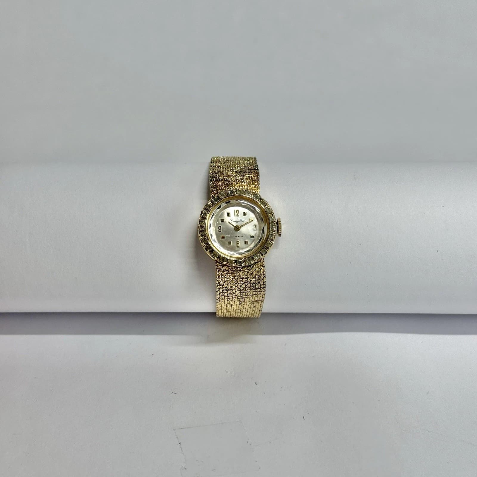 SHEFFIELD 17J Manual Wind Rare Gold Tone Women Vintage Watch W635 *WORKING