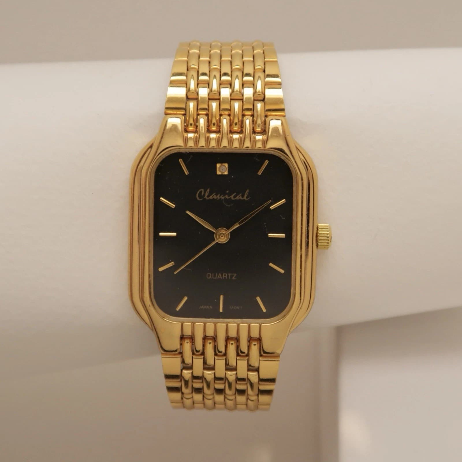 CHEMICAL Elegant Gold Tone Analog Quartz Women Vintage Watch W211 *SOLD AS IS
