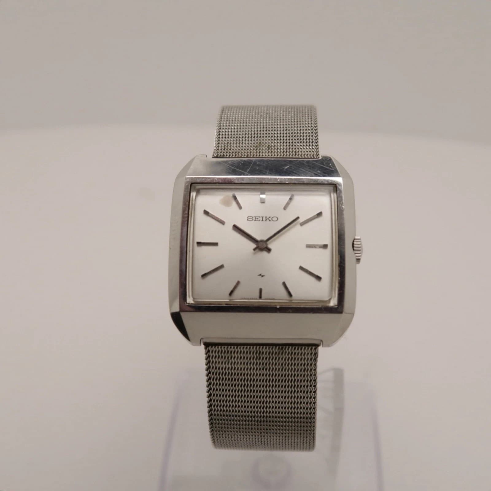 SEIKO 2220-3170 Silver Tone Manual Wind Men Vintage Watch W414 *WORKING