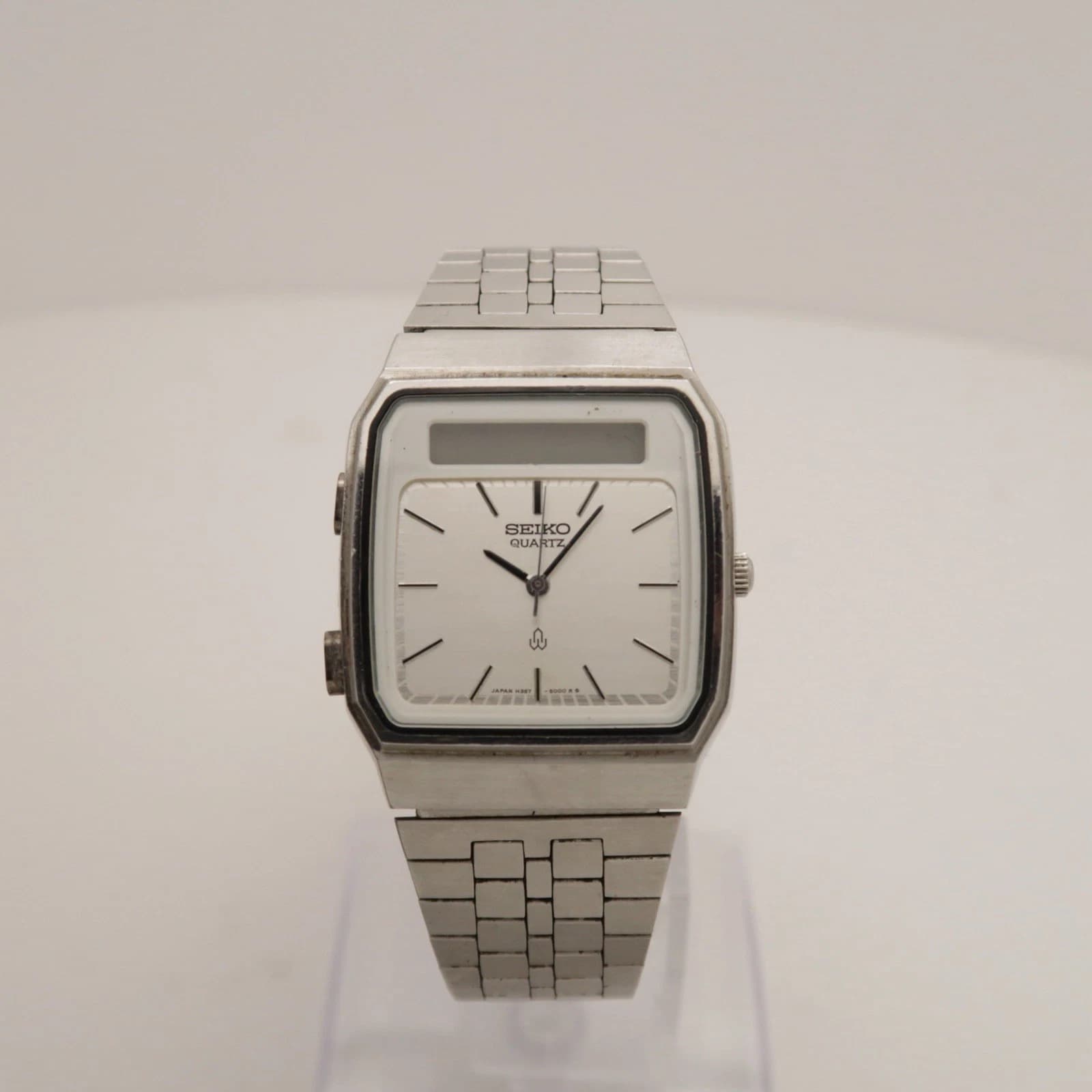 SEIKO M357-500A Dress Digital Analog Quartz Men Vintage Watch W351 *WORKING