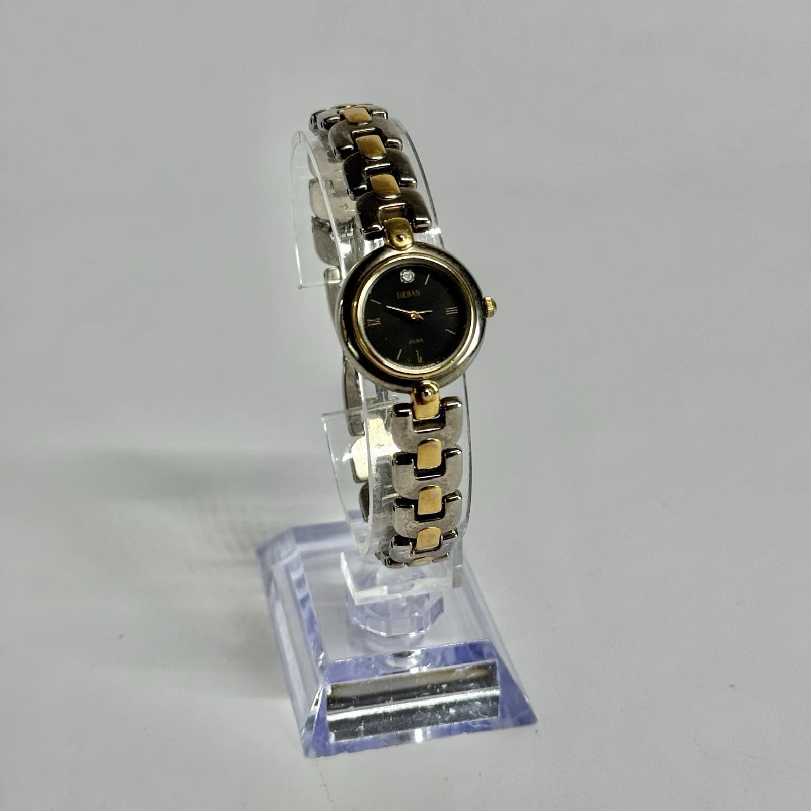 SEIKO Alba V400-0370 Analog Quartz Two Tone Women Vintage Watch W563 *WORKING