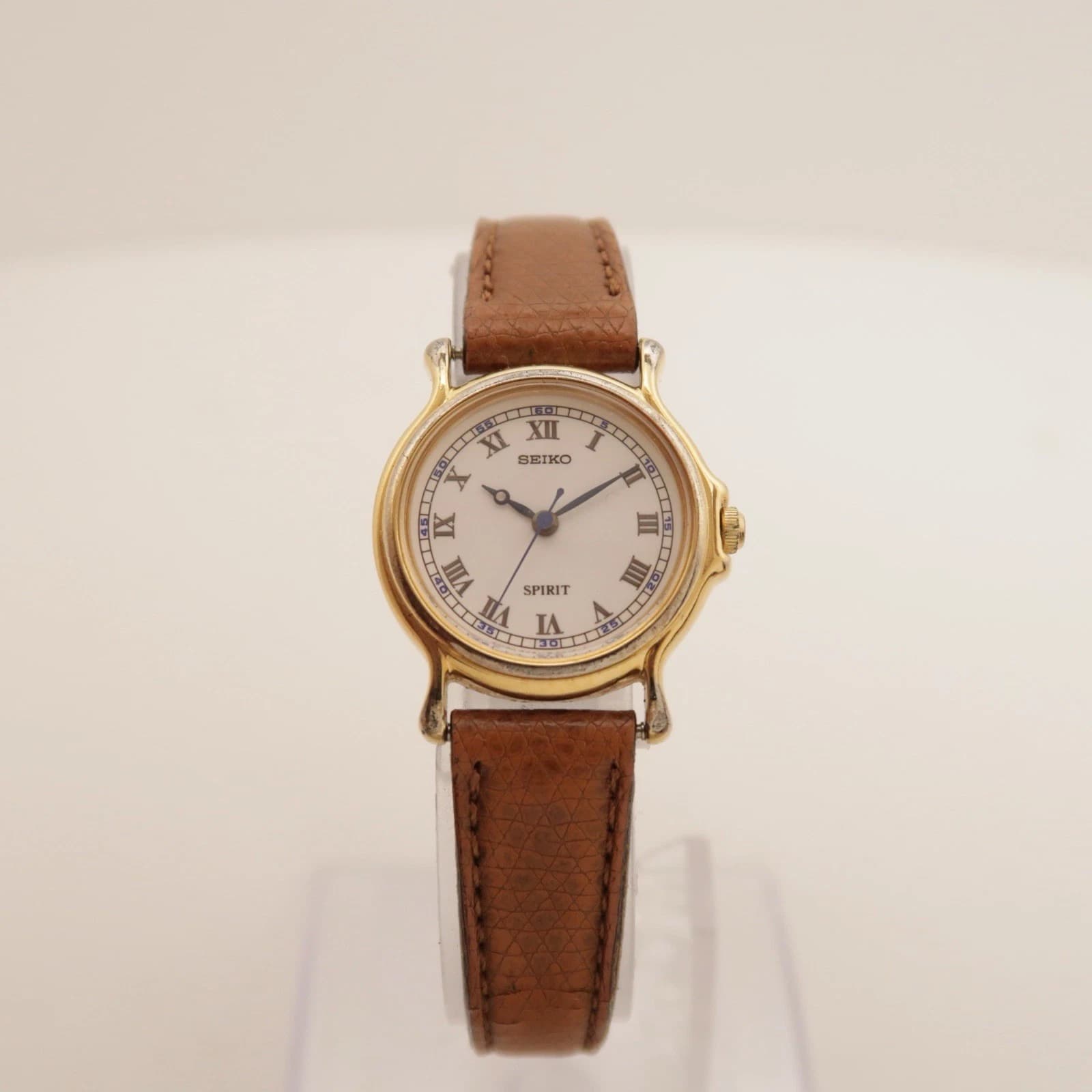 SEIKO 4N21-0080 Gold Tone Analog Quartz Women Vintage Watch W328 *WORKING