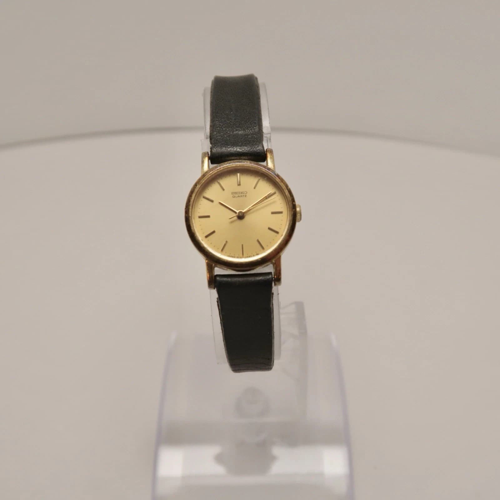 SEIKO 2C21-0130 Gold Tone Analog Quartz Women Vintage Watch W133 *WORKING