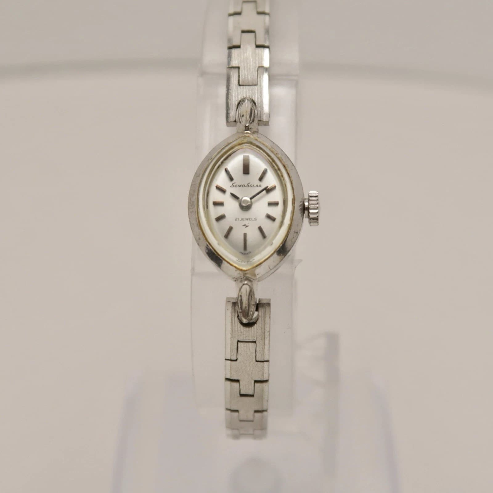 SEIKO Solar 10-8310 21J Manual Wind Analog Women Vintage Watch W180 *SOLD AS IS