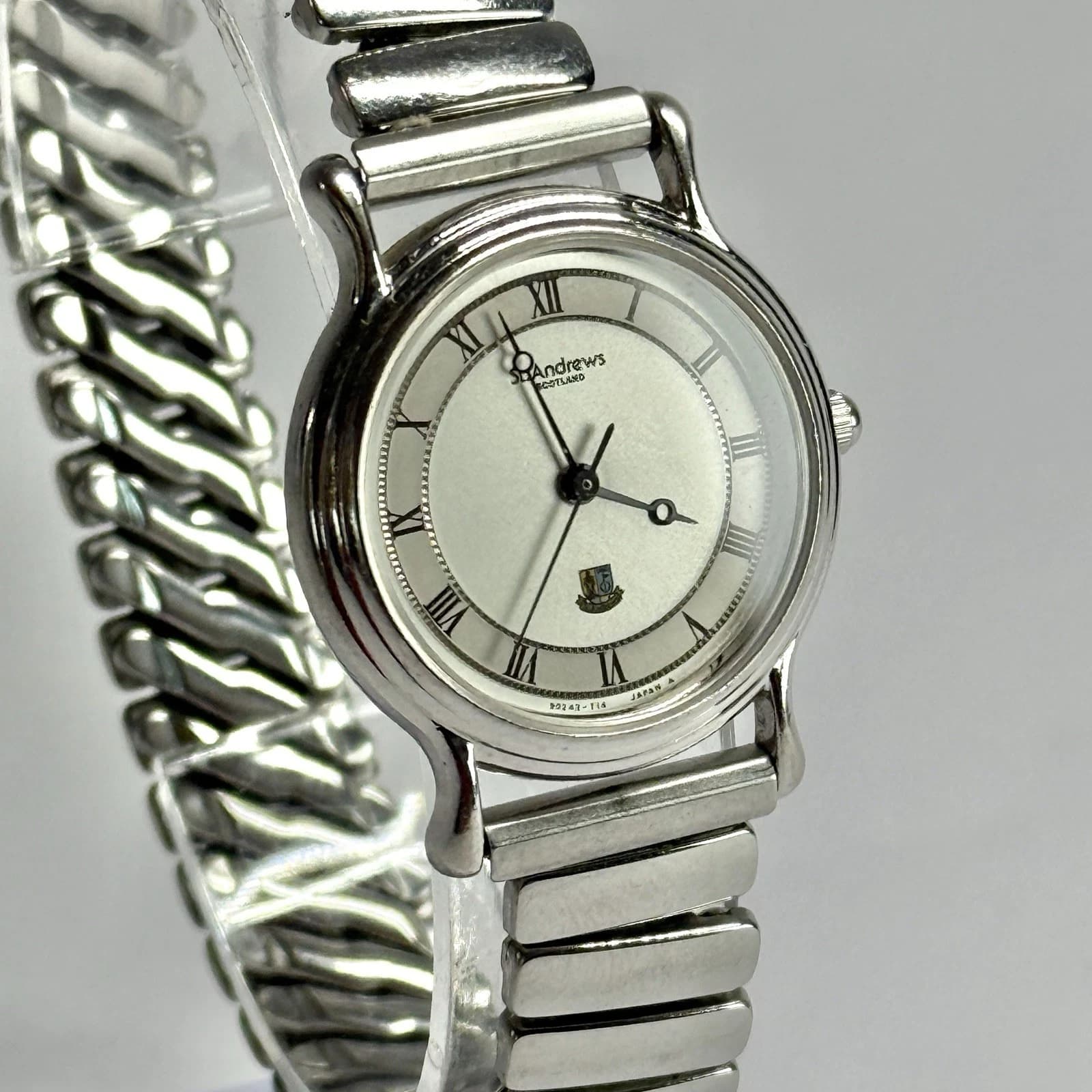 St. Andrew’s Scotland SAR-107 Silver Tone Women Vintage Watch W727 *WORKING