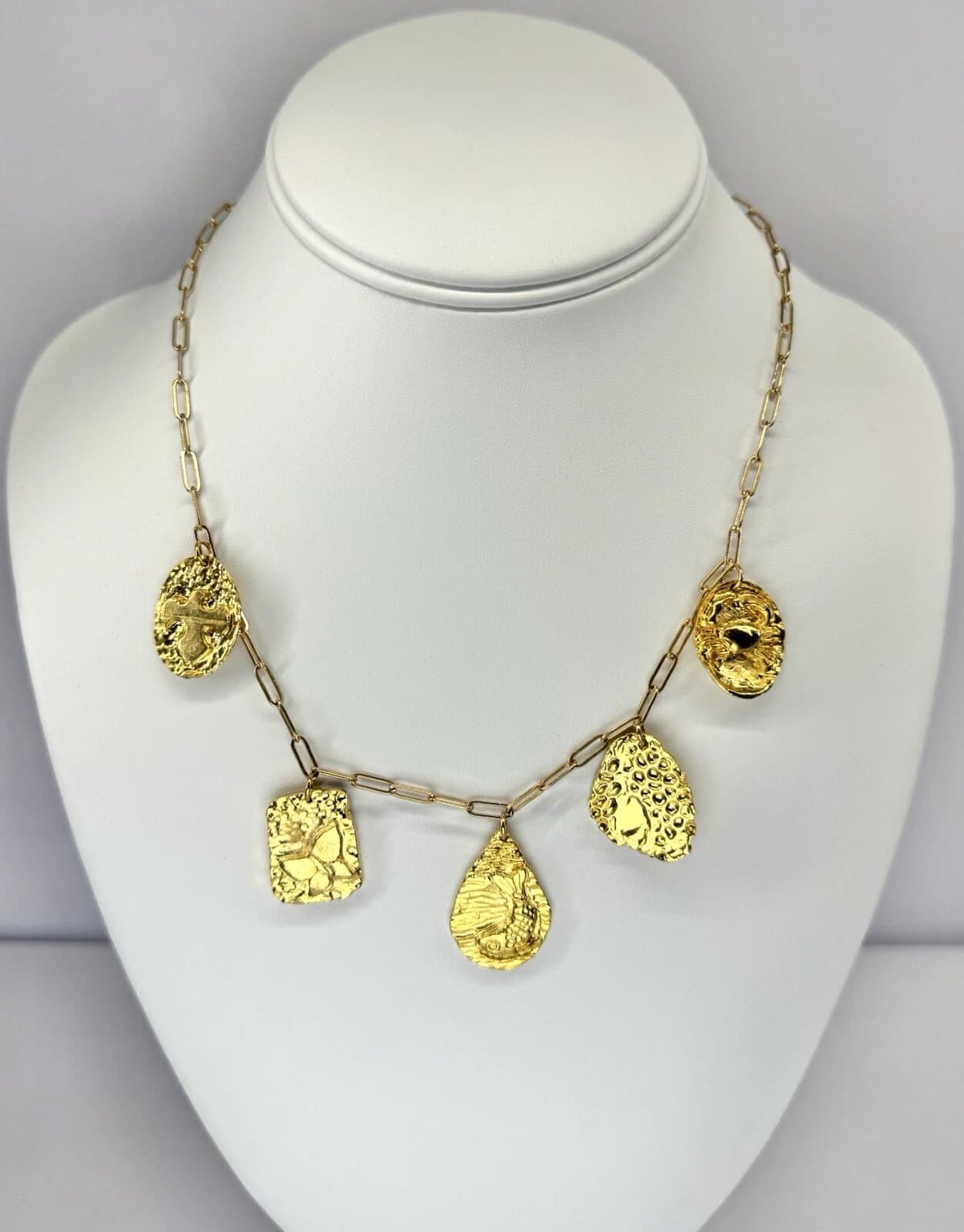 NAKAMOL Gold Tone Charm Animal Theme Chain Necklace Jewelry N10