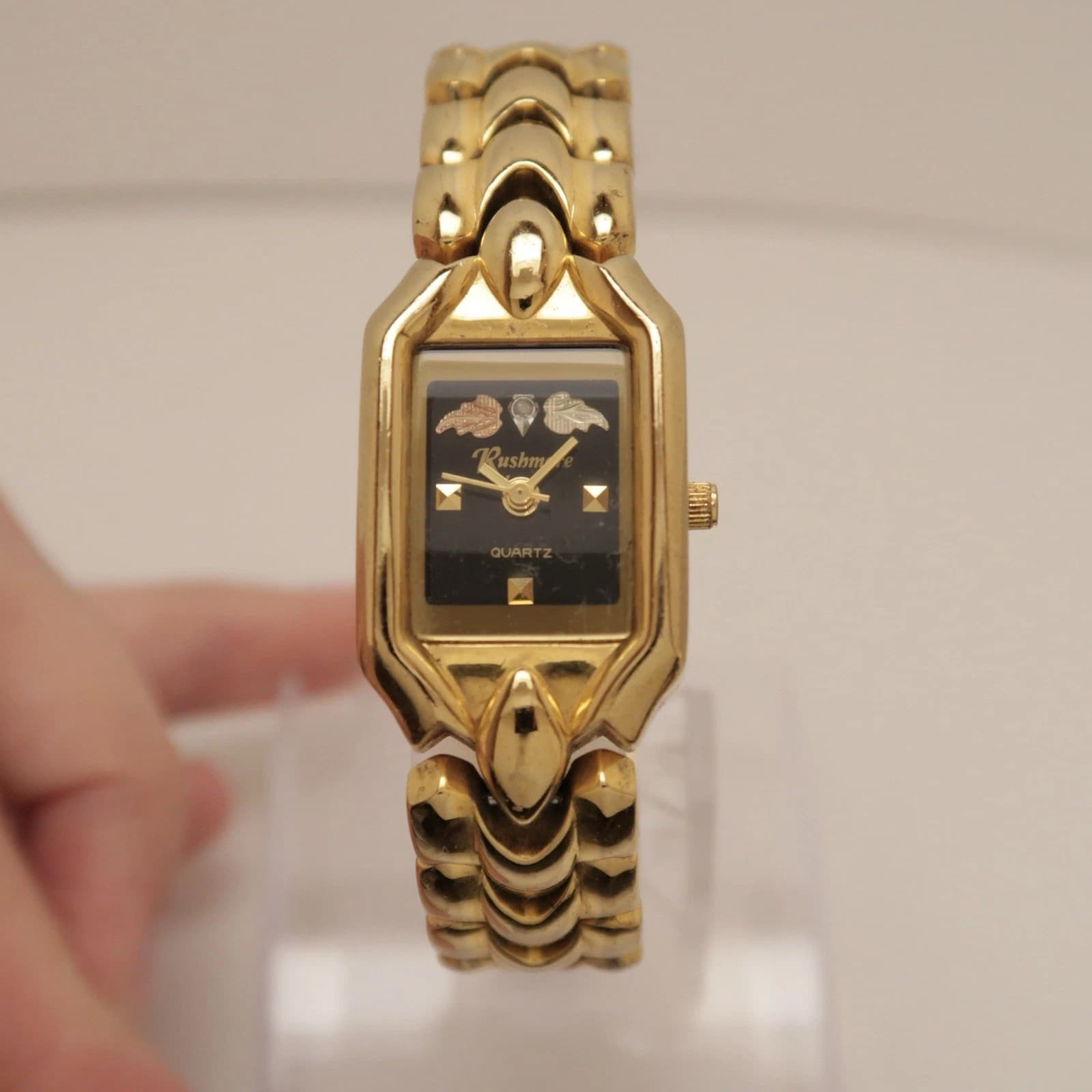 RUSHMORE Black Hills Gold Analog Quartz Women Vintage Watch W203 *WORKING