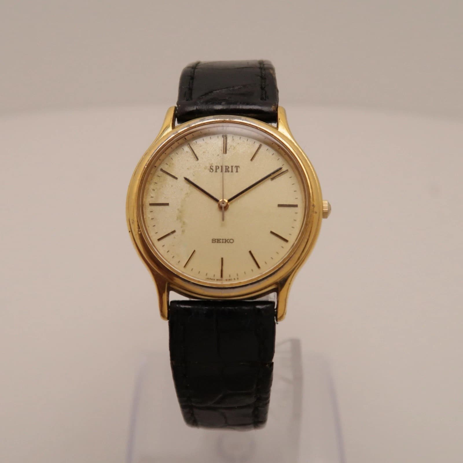 SEIKO Spirit 8N41-6130 Analog Quartz Men Vintage Watch W324 *WORKING