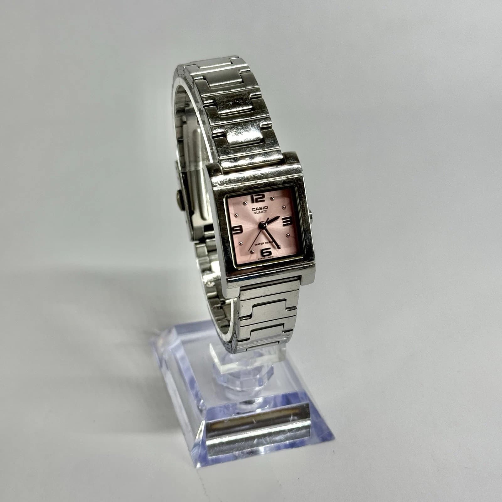 CASIO LTP-1237 Quartz Analog Silver Tone Women Vintage Watch W539 *WORKING