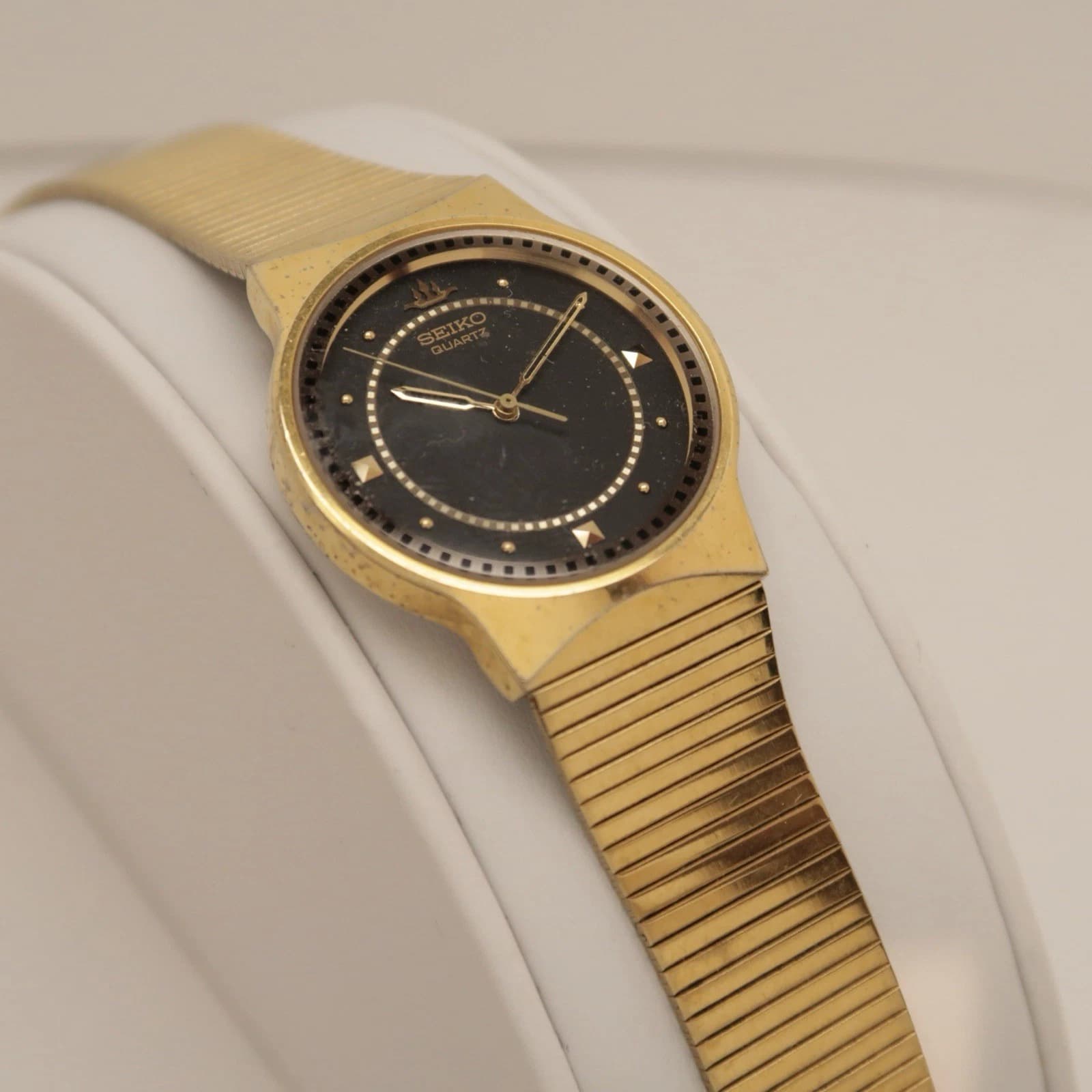 SEIKO 5Y91-610A Gold Tone Analog Quartz Women Vintage Watch W199 *WORKING