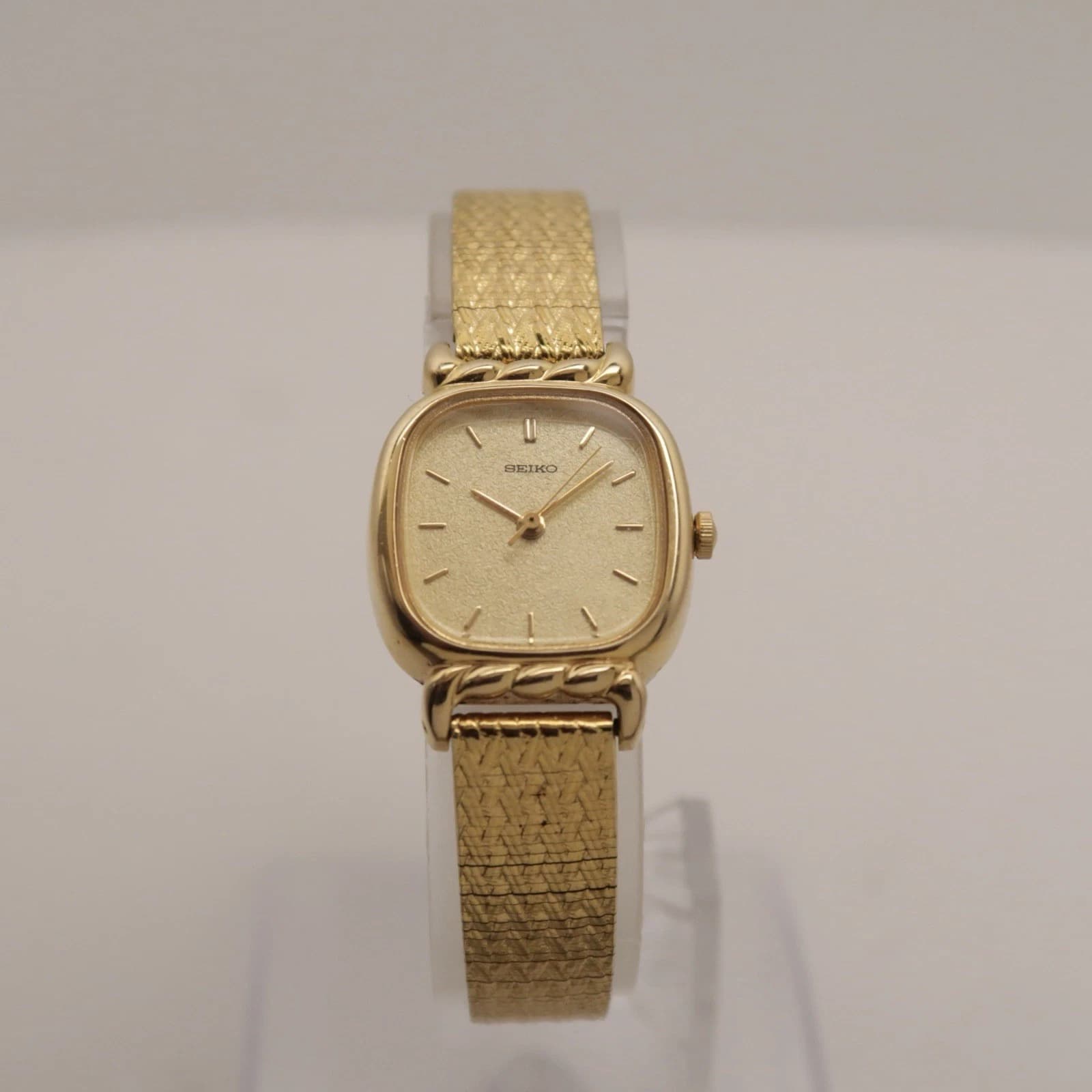 SEIKO 2P21-5340 Gold Tone Analog Quartz Women Vintage Watch W405 *WORKING